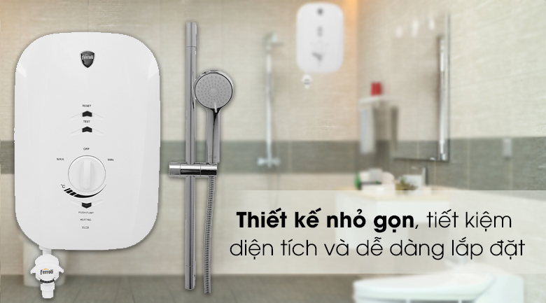 Máy nước nóng trực tiếp Ferroli 4500W MIDO-MSP 4.5S - Dienmaymt nâng cao chất lượng cuộc sống