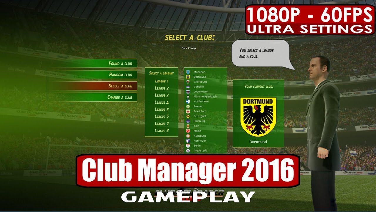 Club Manager 2016 gameplay PC HD [1080p/60fps] - YouTube