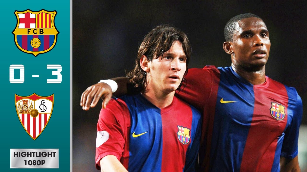 Barcelona vs Sevilla 0-3 Highlights & Goals - Super Cup Final 2006 - YouTube