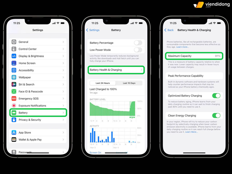 Nhanh chóng khắc phục sự cố bảo trì pin trên iPhone 2 pin bảo trì trên iPhone kiểm tra